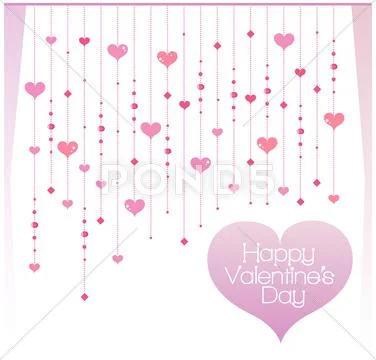 Valentine's day background Stock Illustration