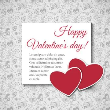 Valentine's day background Stock Illustration