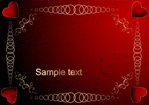 Valentines day background Stock Illustration