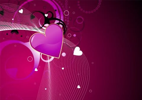 Valentines day background Stock Illustration