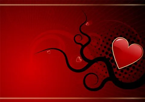 Valentines day background Stock Illustration