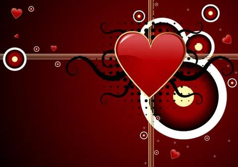 Valentines day background Stock Illustration