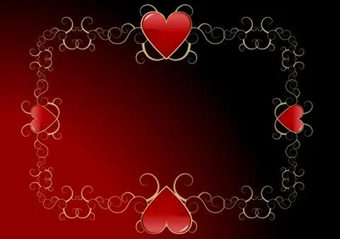 Valentines day background Illustrazione stock