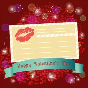 Valentines Day Background Stock Illustration