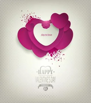 Valentine's Day Background Stock Illustration