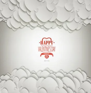 Valentine's Day Background Stock Illustration