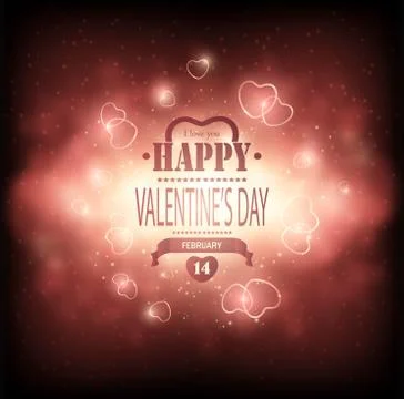 Valentine's Day Background Stock Illustration
