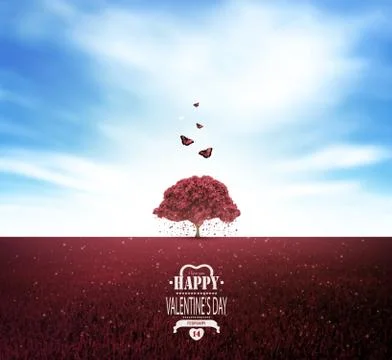 Valentine's Day Background Stock Illustration