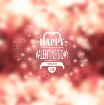 Valentine's Day Background Stock Illustration
