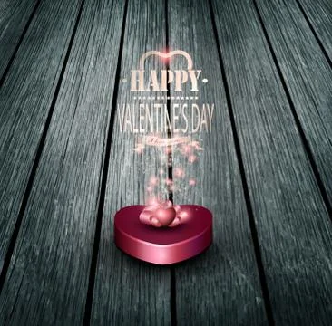 Valentine's Day Background Stock Illustration