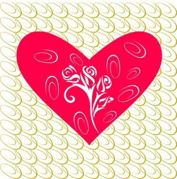Valentines day background Stock Illustration