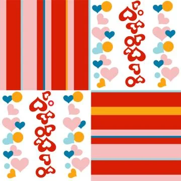 Valentines day background Stock Illustration