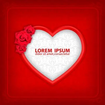 Valentine's day background Illustrazione stock