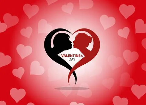 Valentines Day Background Stock Illustration