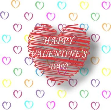 Valentine's day background Stock Illustration