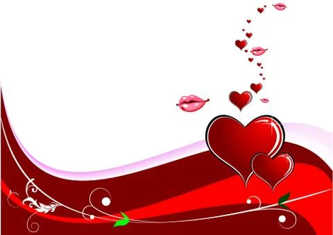 Valentine`s day background Stock Illustration