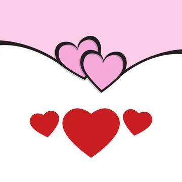 Valentine's day background. Illustrazione stock