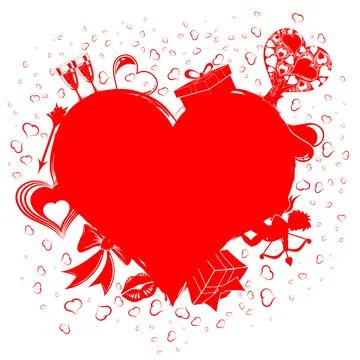 Valentines Day background Stock Illustration