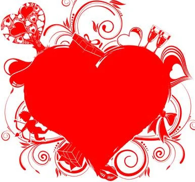 Valentines Day background Stock Illustration