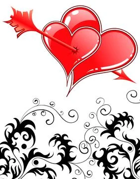 Valentines Day Background Stock Illustration