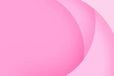 Valentines day background with paper layer circle pink abstract background... Stock Illustration