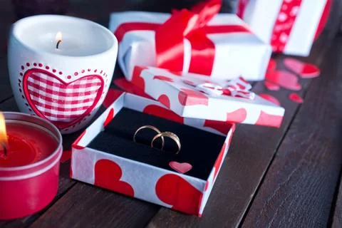 Valentines day background Stock Photos