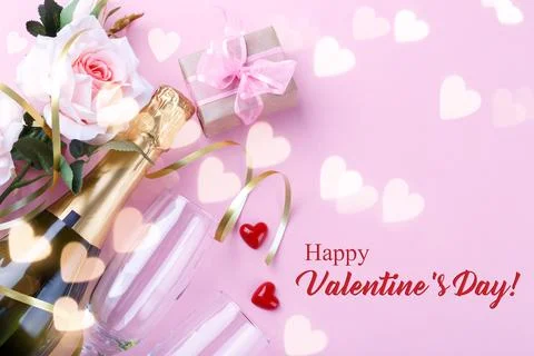 Valentine's day background Stock Photos
