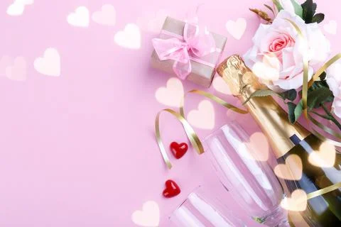 Valentine's day background Stock Photos