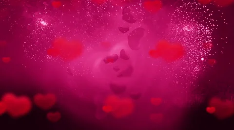 Valentines day background Pink Title Stock Footage 46031331