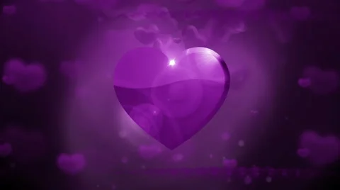 Valentines day background purple Video stock 45810752