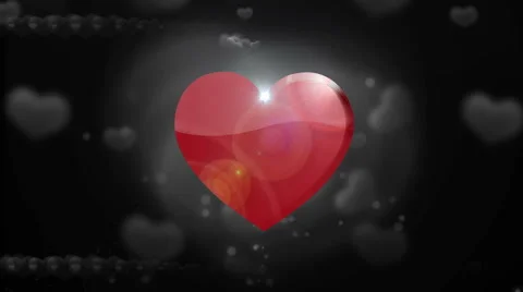 Valentines day background red and blackwhite Stock Footage 45810664