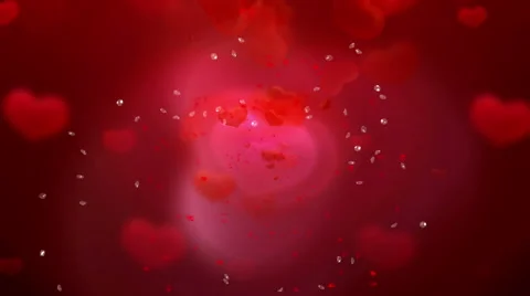 Valentines day background Red No Title Video stock 46031705