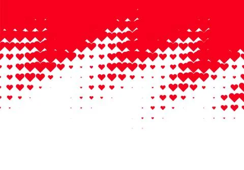 Valentine's Day background with simple heart shaped filter Illustration