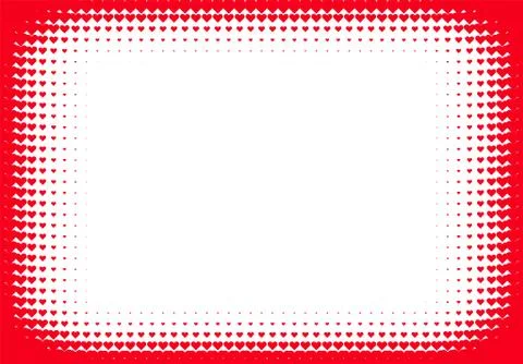 Valentine's Day background with simple heart shaped filter Illustration