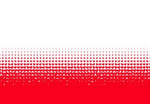 Valentine's Day background with simple heart shaped filter Illustration