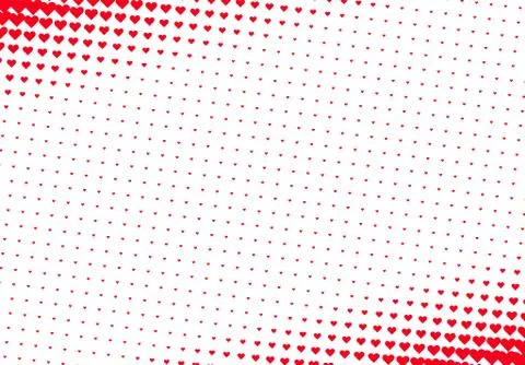 Valentine's Day background with simple heart shaped filter Illustration