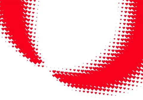 Valentine's Day background with simple heart shaped filter Illustration