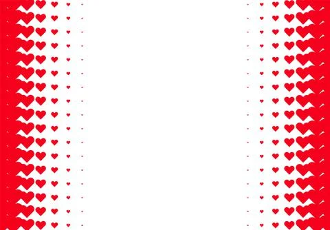 Valentine's Day background with simple heart shaped filter Illustration