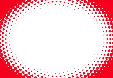 Valentine's Day background with simple heart shaped filter Illustration
