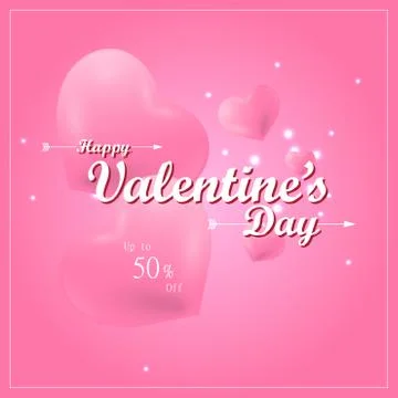 Valentine's day background vector design Stock Illustration