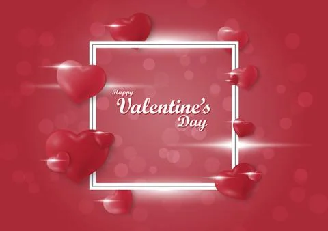 Valentine's day background vector design Stock Illustration