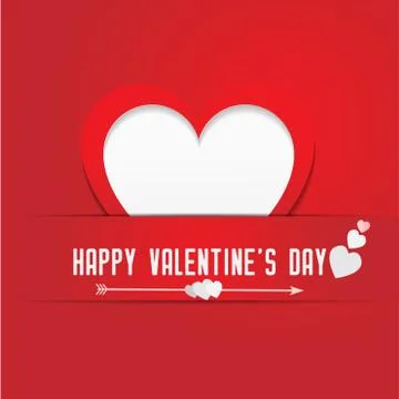 Valentines day background vector for greeting card design Stock Illustration