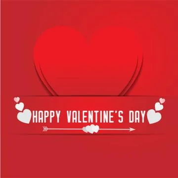 Valentines day background vector heart shape for greeting love card design Stock Illustration