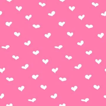 Valentines Day background. Vector simple hearts seamless pattern. Textile des Illustrazione stock