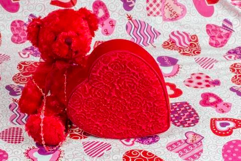 Valentine's day bear 2 Stock Photos