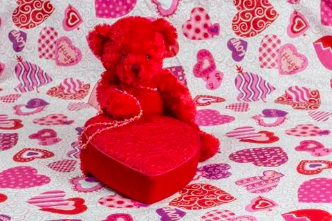 Valentine's day bear Stock Photos