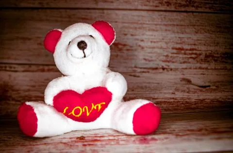 Valentine's day bear Stock Photos