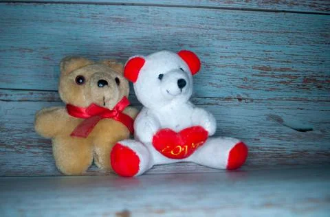 Valentine's day bears Foto stock