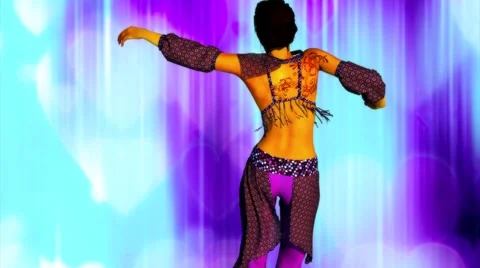 Valentines Day Belly Dance Stock Footage 46039309