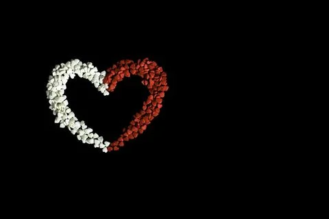 Valentine's day black background Stock Photos